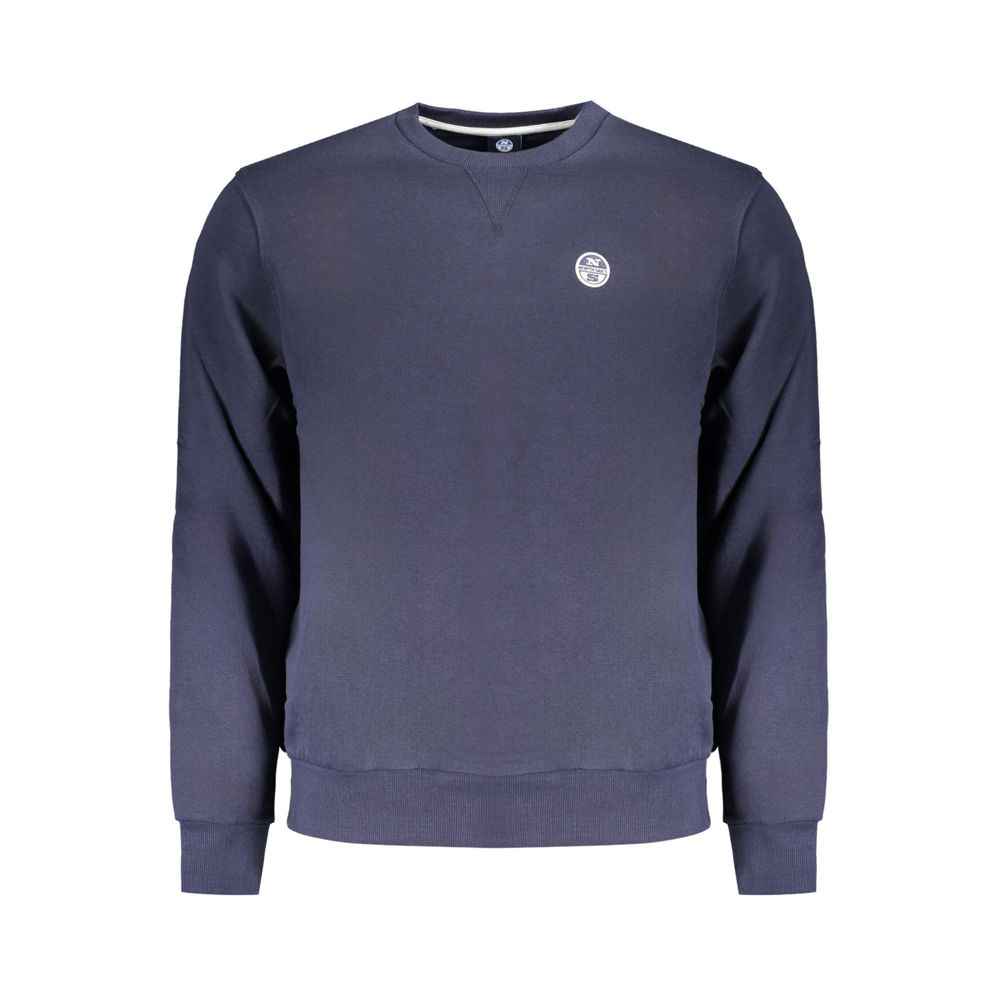 North Sails Blue Cotton Men Sweater