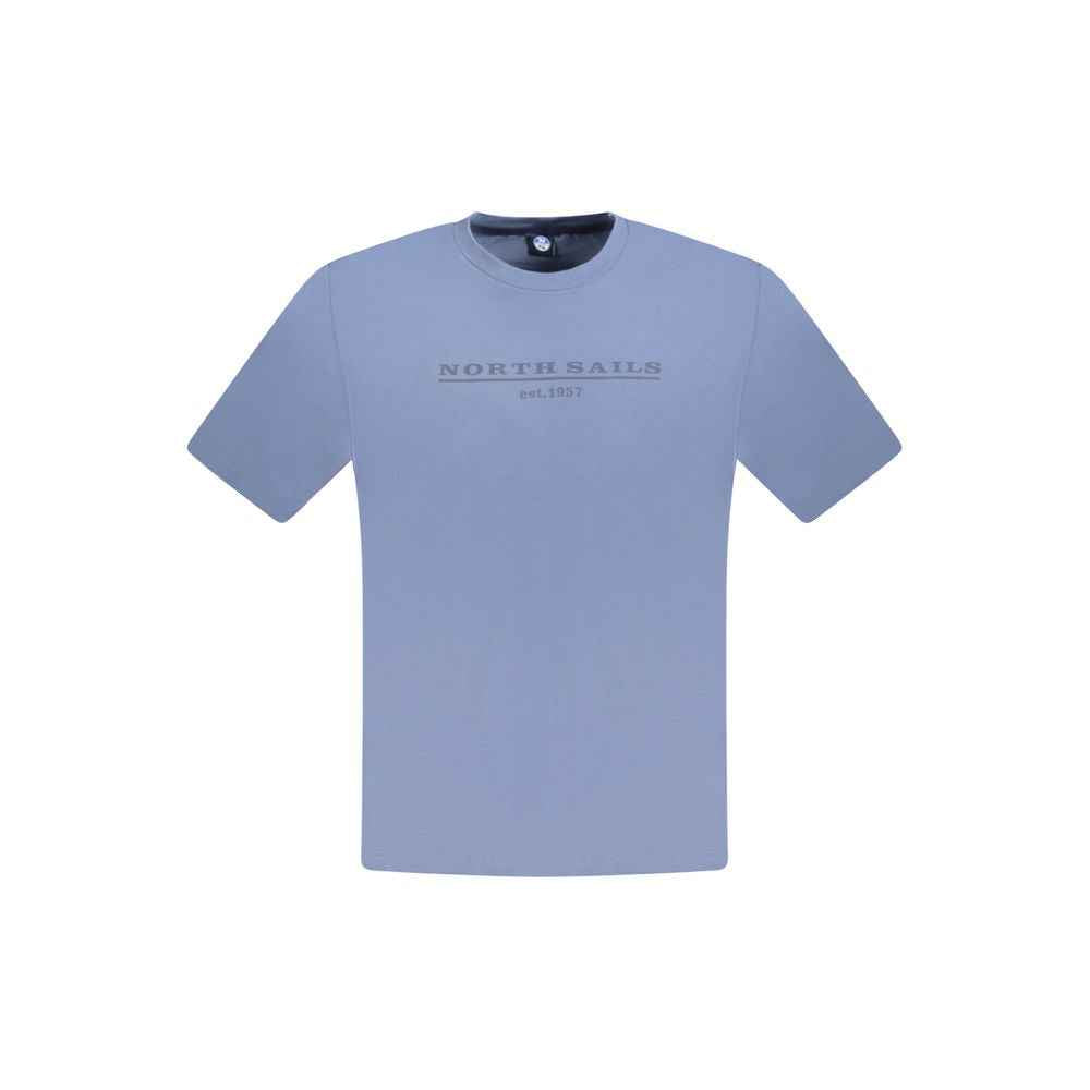 North Sails Blue Cotton Men T-Shirt