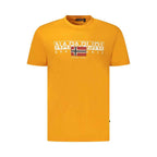 Napapijri Orange Organic Cotton Men T-Shirt
