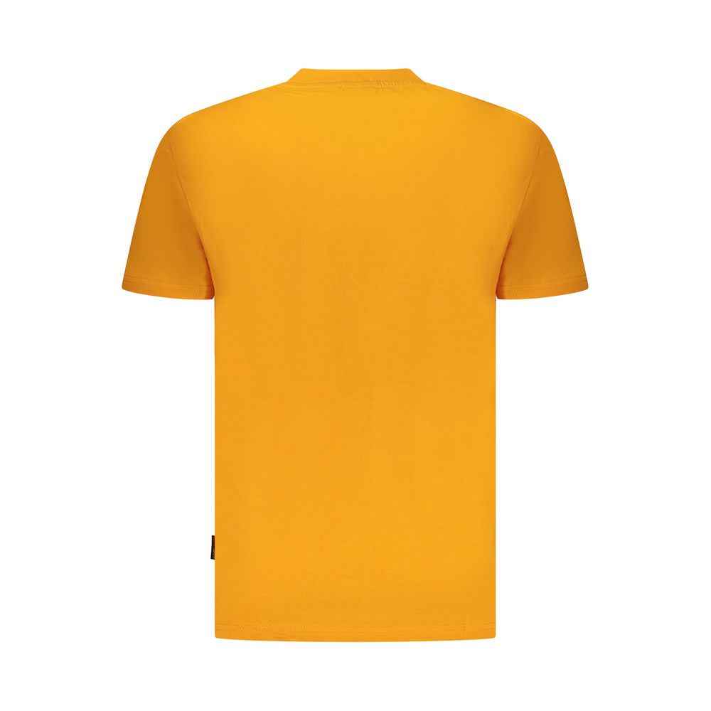 Napapijri Orange Organic Cotton Men T-Shirt