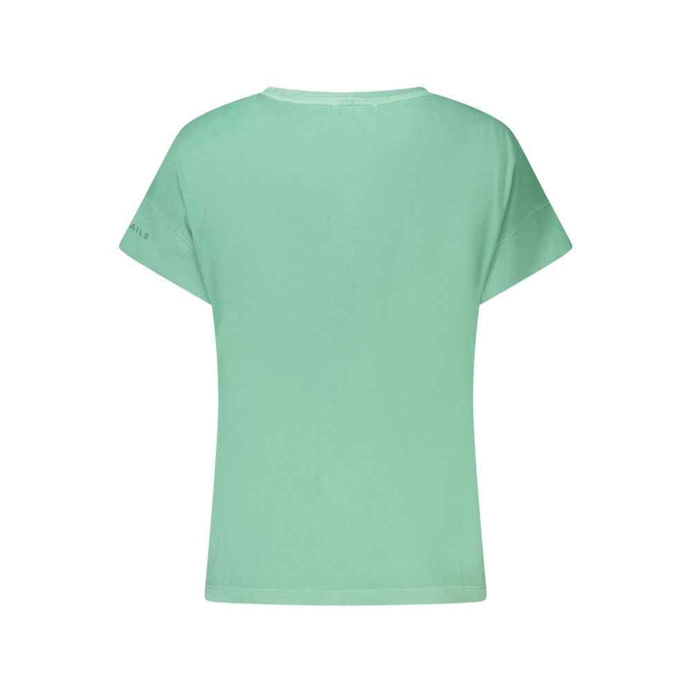 North Sails Green Cotton Women T-Shirt