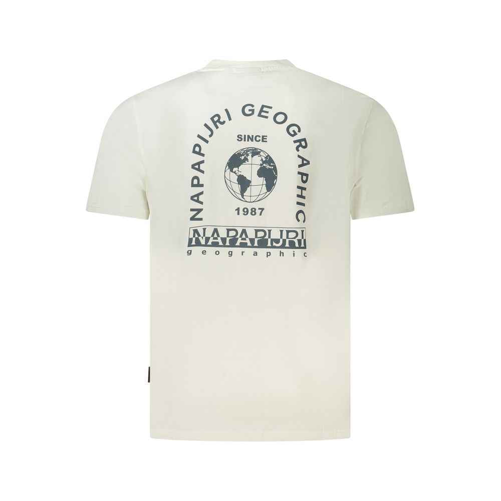 Napapijri White Cotton Men T-Shirt