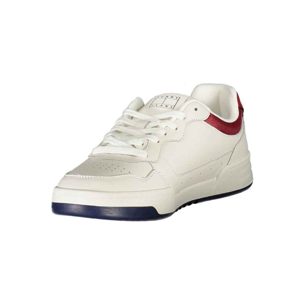 Tommy Hilfiger White Leather Men Sneaker