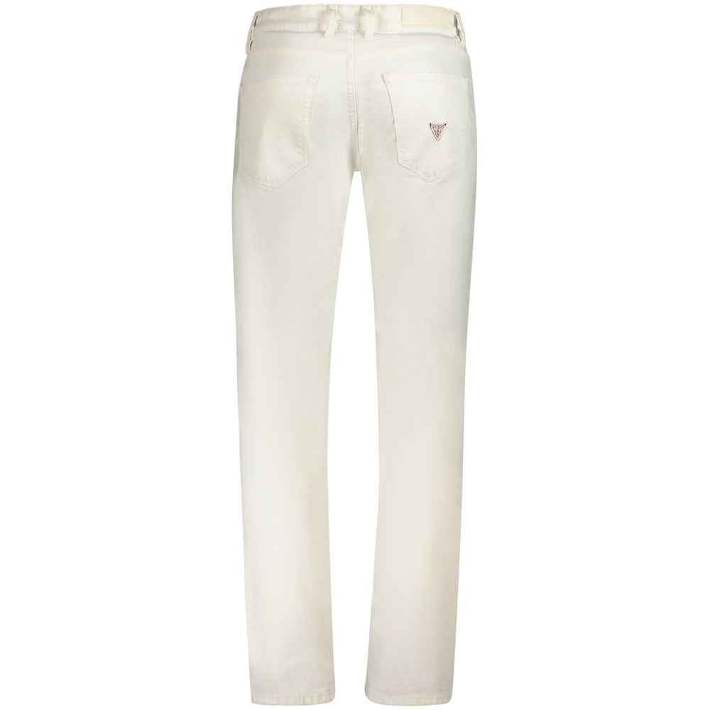 Guess Jeans White Cotton Mens Jeans