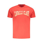 Cavalli Class Red Cotton Men T-Shirt