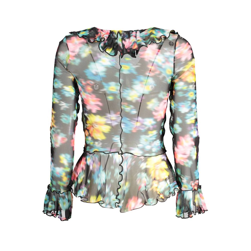 Desigual Black and Multicolor Polyester Shirt