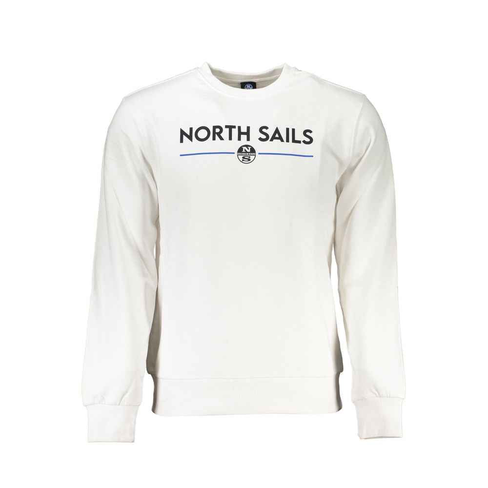 North Sails White Cotton Men Sweater