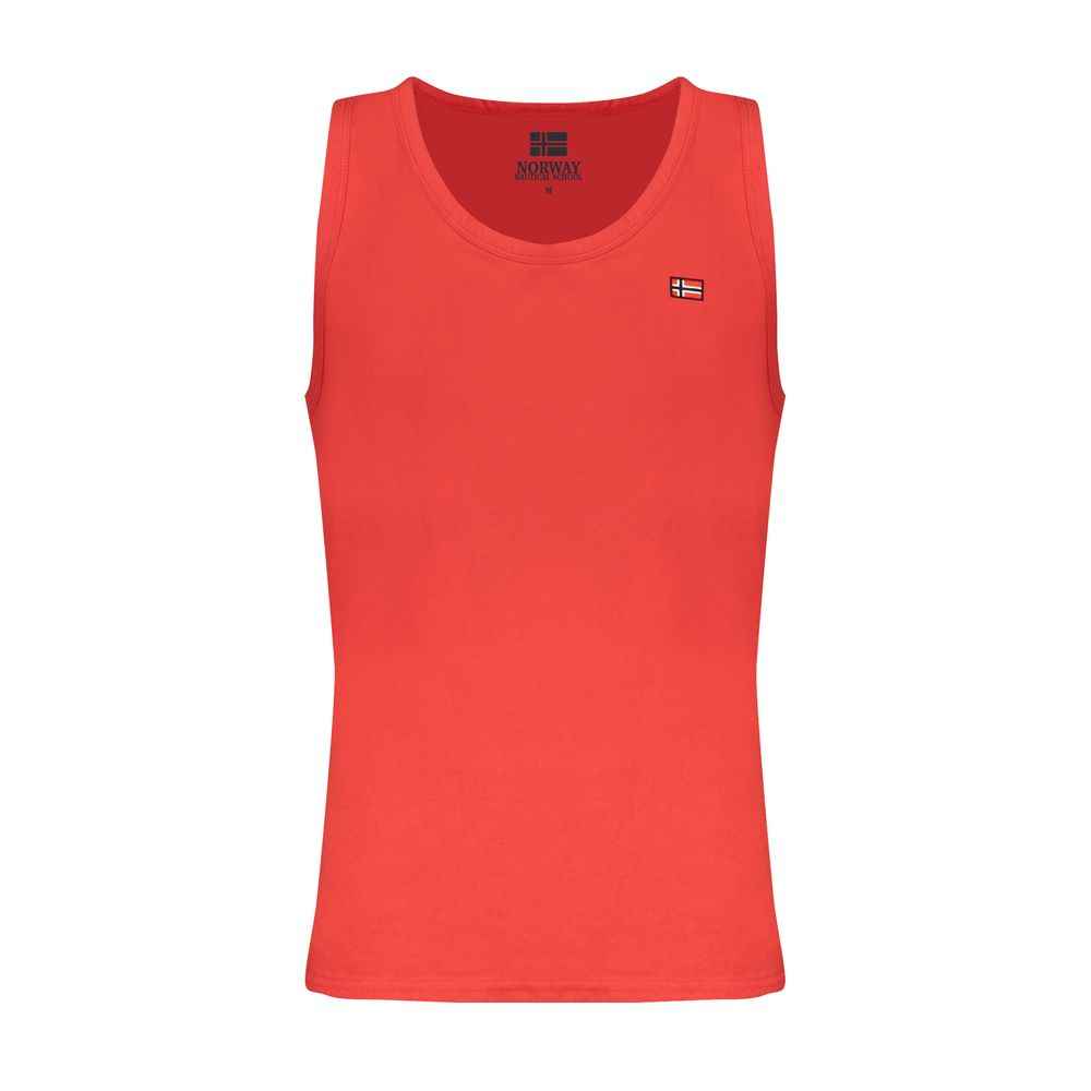 Norway 1963 Red Cotton Men Tank Top