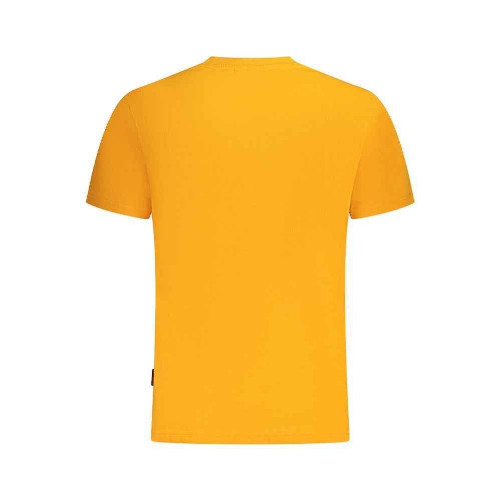 Napapijri Orange Cotton Men T-Shirt