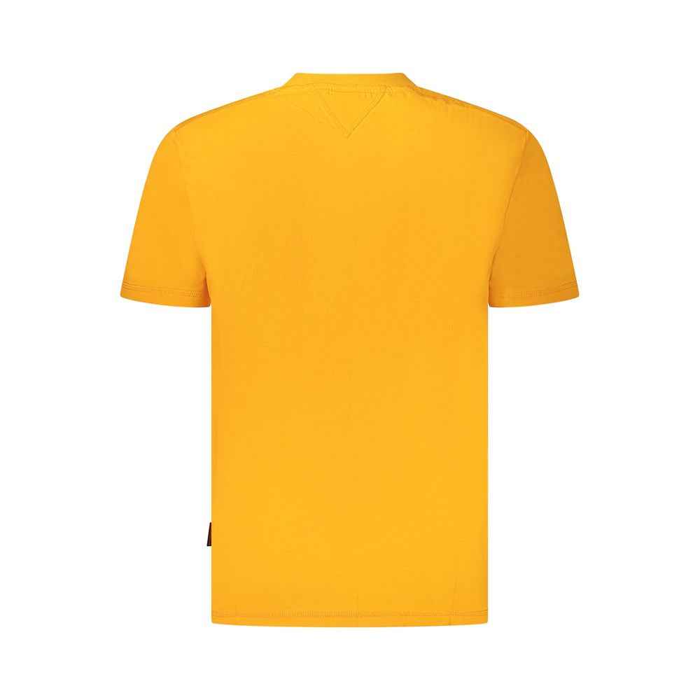 Napapijri Orange Cotton Men T-Shirt