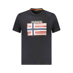 Napapijri Black Cotton Men T-Shirt
