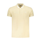 Cavalli Class Beige Cotton Men Polo Shirt