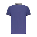 Cavalli Class Blue Cotton Men Polo Shirt