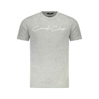 Cavalli Class Gray Cotton Men T-Shirt
