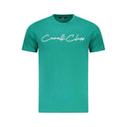 Cavalli Class Green Cotton Men T-Shirt