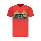 Cavalli Class Red Cotton Men T-Shirt