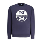 North Sails Blue Cotton Men Sweatshirt