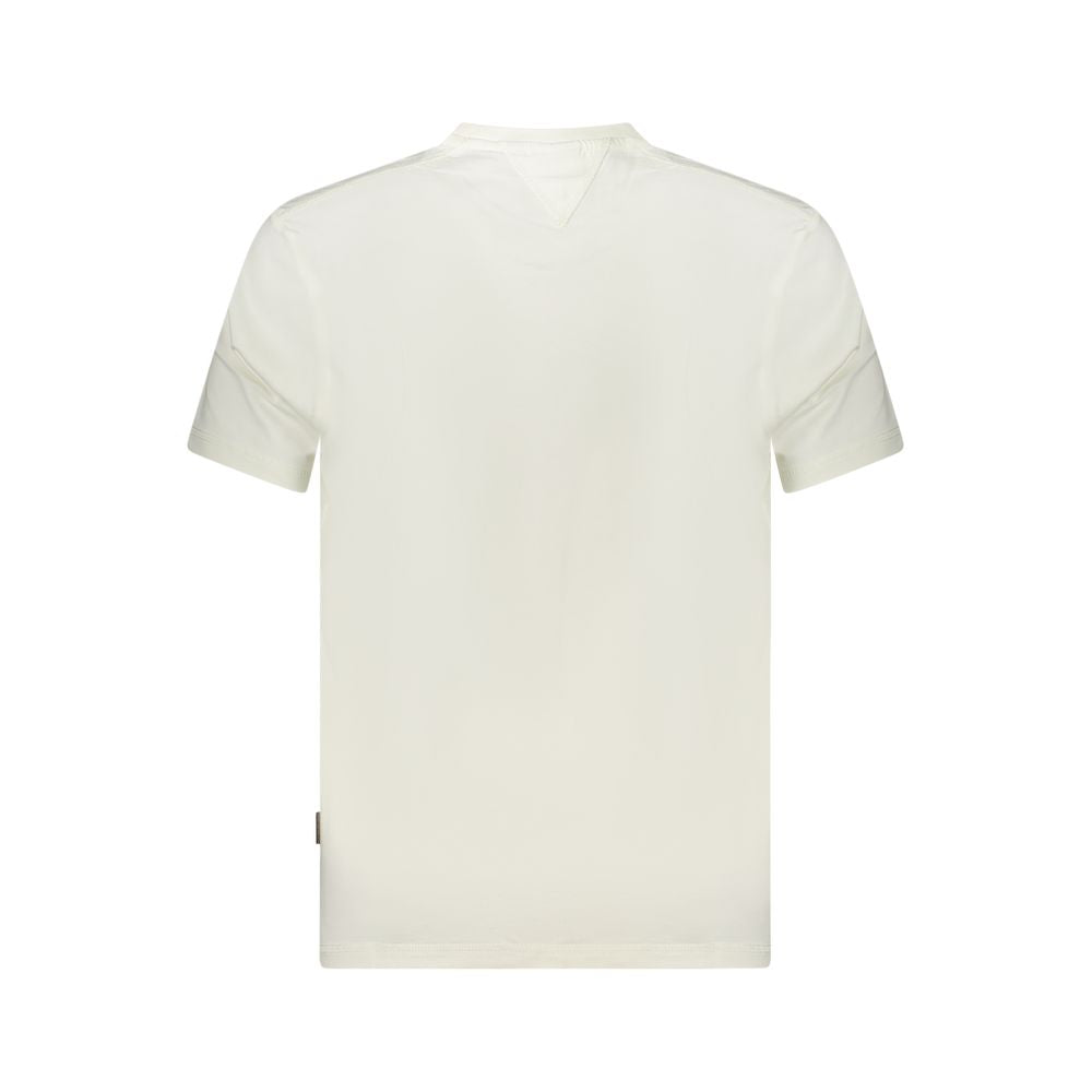 Napapijri White Cotton Men T-Shirt