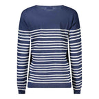 North Sails Blue Cotton Women Sweater
