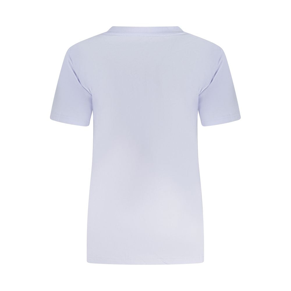 Converse Purple Cotton Women T-Shirt