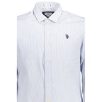 U.S. POLO ASSN. Light Blue Cotton Men Shirt