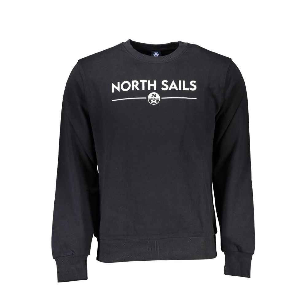 North Sails Black Cotton Men Sweater