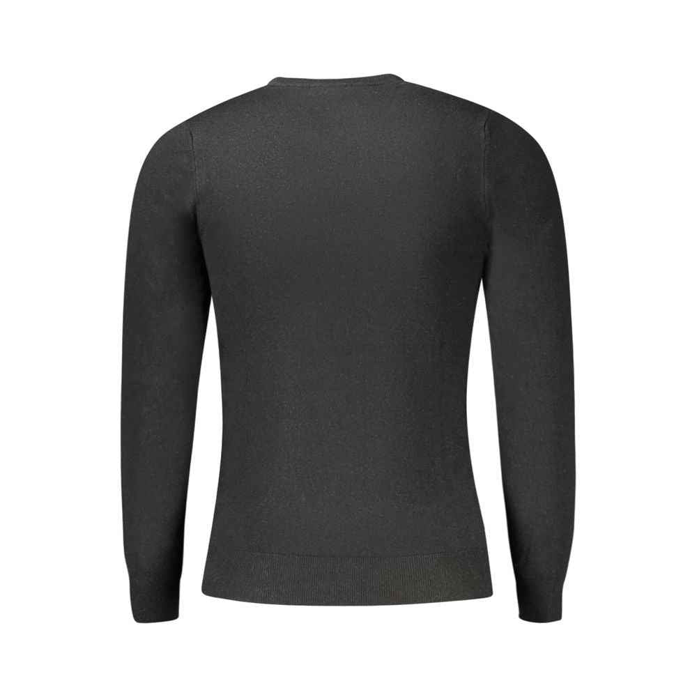 Cavalli Class Black Viscose Sweatshirt