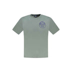 North Sails Green Cotton Men T-Shirt