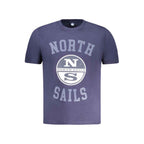 North Sails Blue Cotton Men T-Shirt