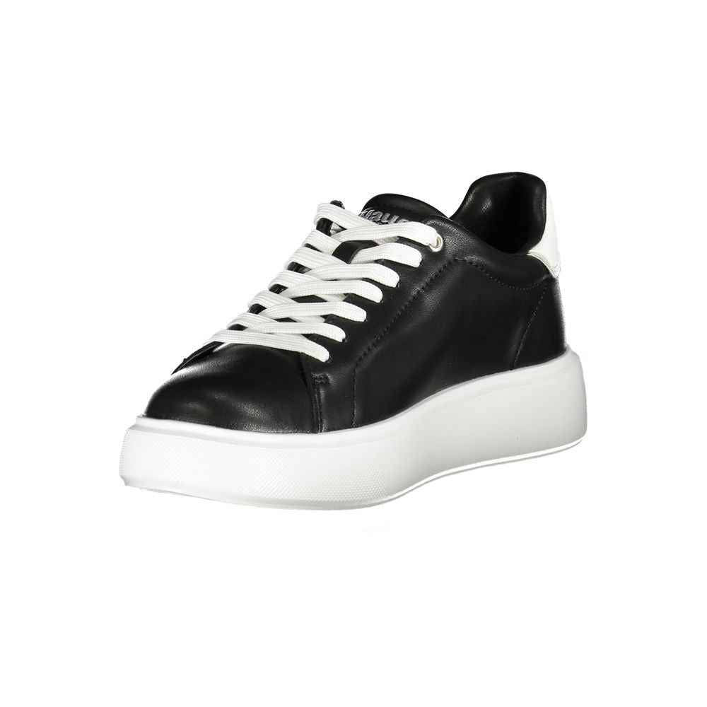 Blauer Black Leather Women Sneaker
