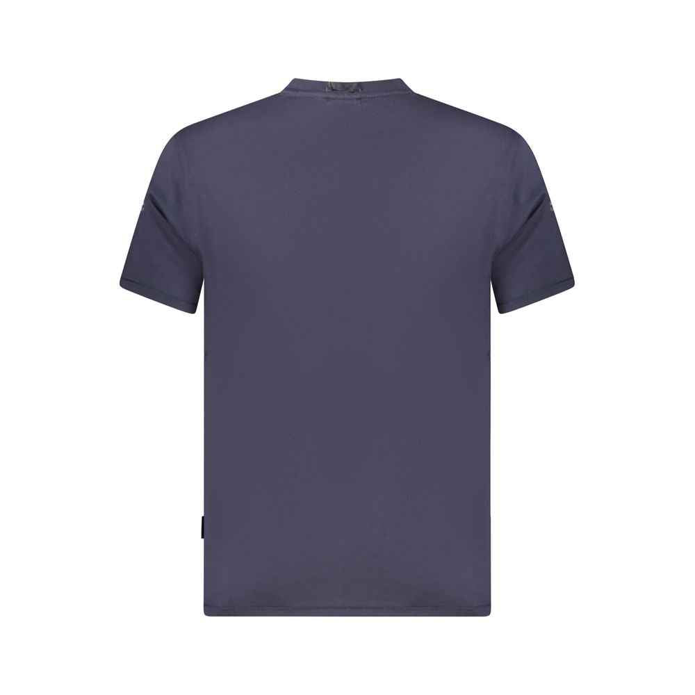 Napapijri Blue Organic Cotton Men T-Shirt