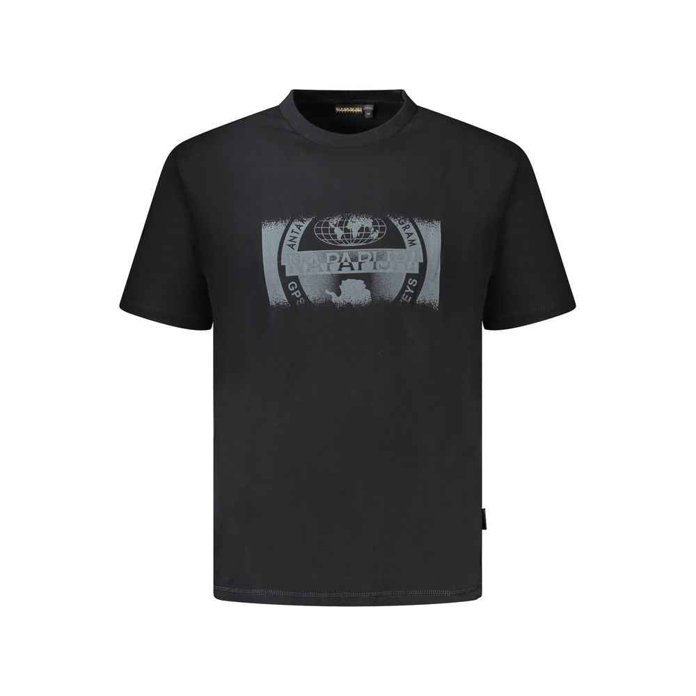 Napapijri Black Cotton Men T-Shirt
