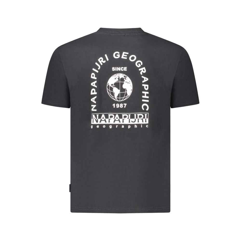 Napapijri Black Cotton Men T-Shirt