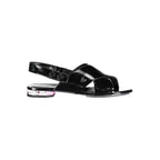 Calvin Klein Black Leather Women Sandal