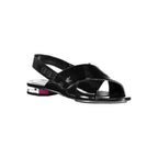 Calvin Klein Black Leather Women Sandal