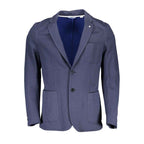 Gant Blue Cotton Men Jacket