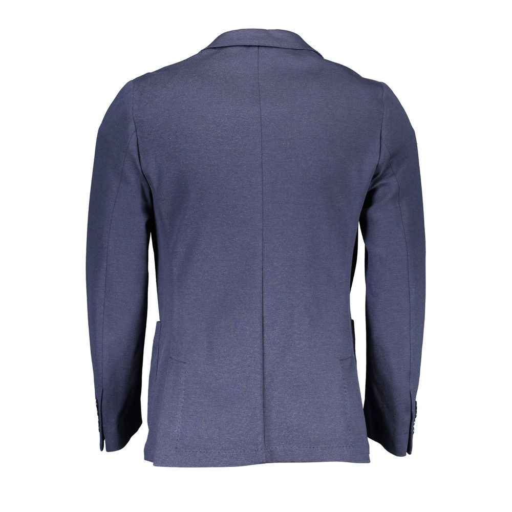 Gant Blue Cotton Men Jacket