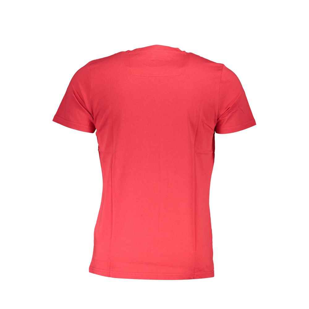 Cavalli Class Red Cotton Men T-Shirt
