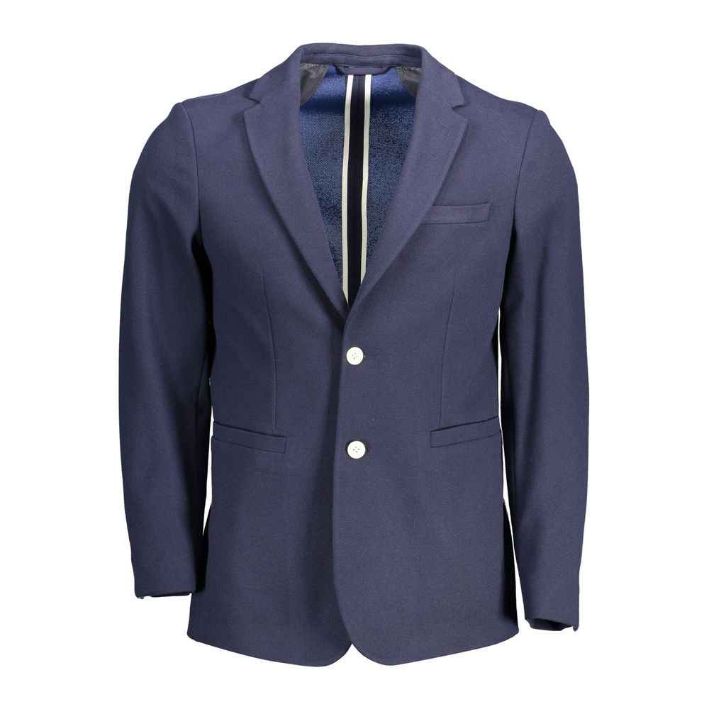 Gant Blue Cotton Men Jacket