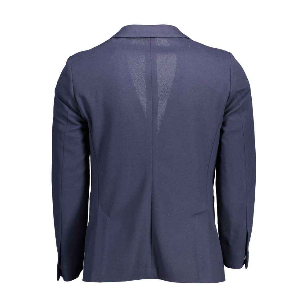 Gant Blue Cotton Men Jacket