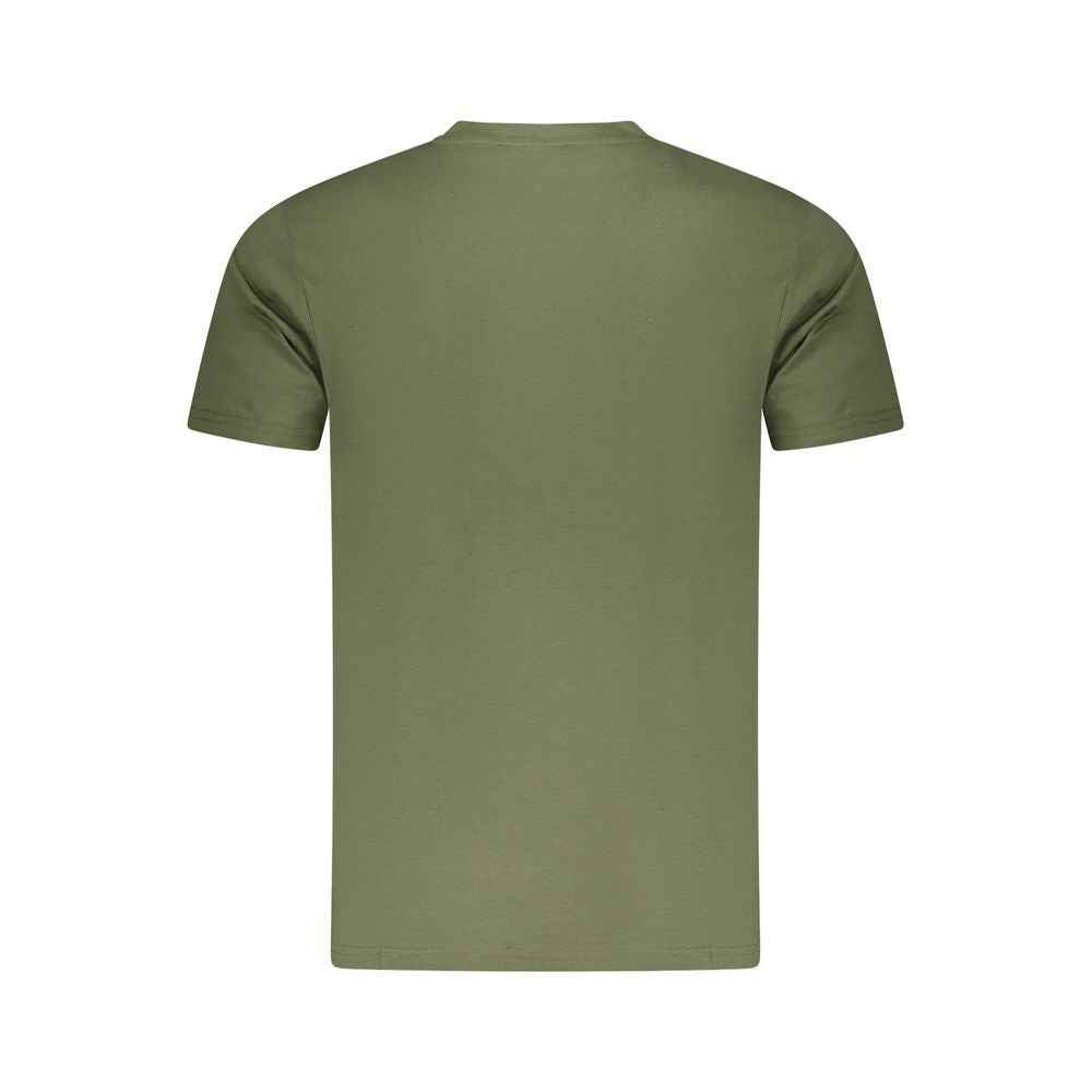 Cavalli Class Green Cotton Men T-Shirt