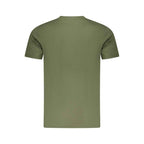 Cavalli Class Green Cotton Men T-Shirt