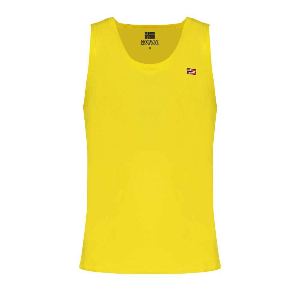 Norway 1963 Yellow Cotton Men Tank Top