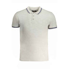 Cavalli Class Brown Cotton Men Polo Shirt