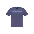 North Sails Blue Cotton Men T-Shirt