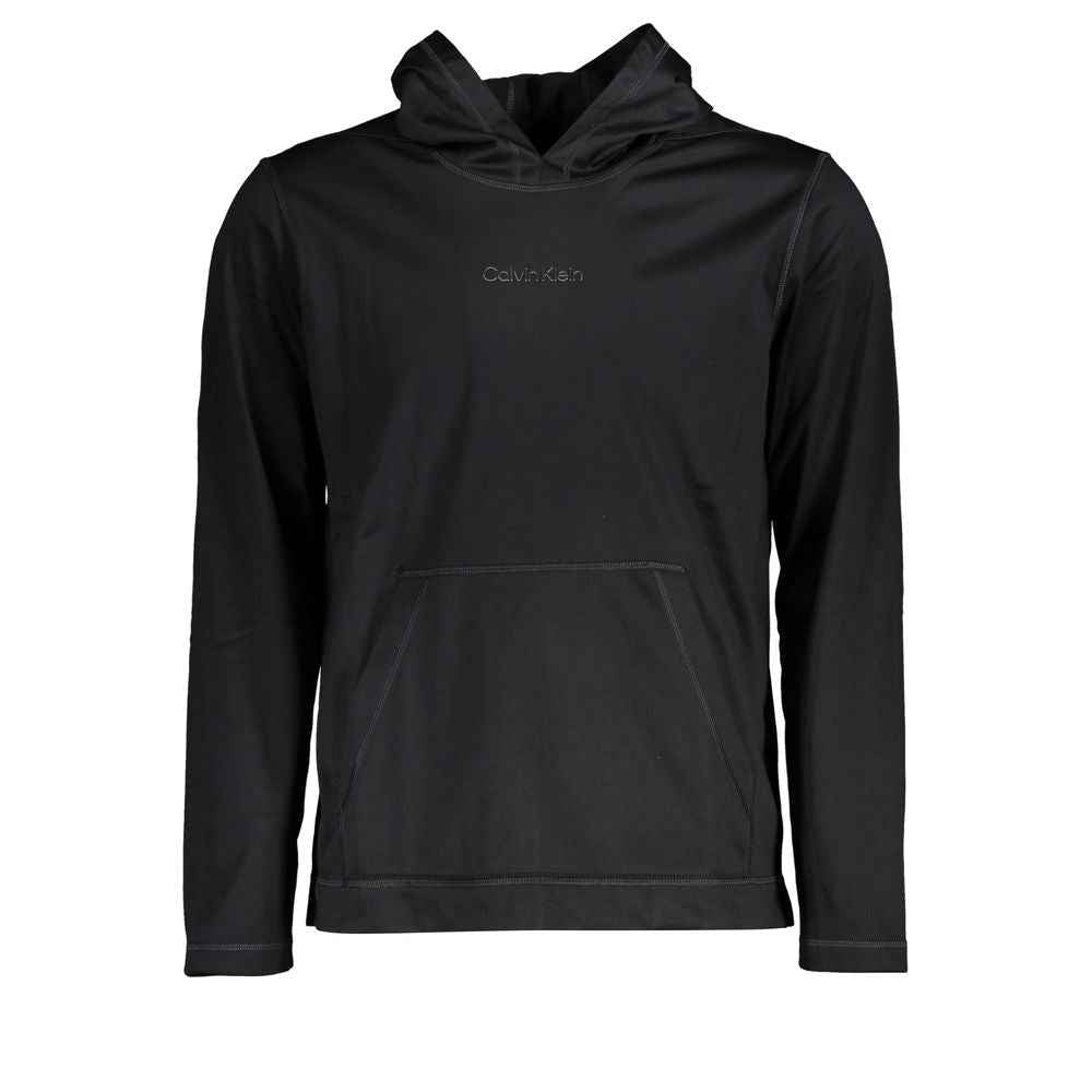Calvin Klein Black Polyester Men's Hooded Sweater