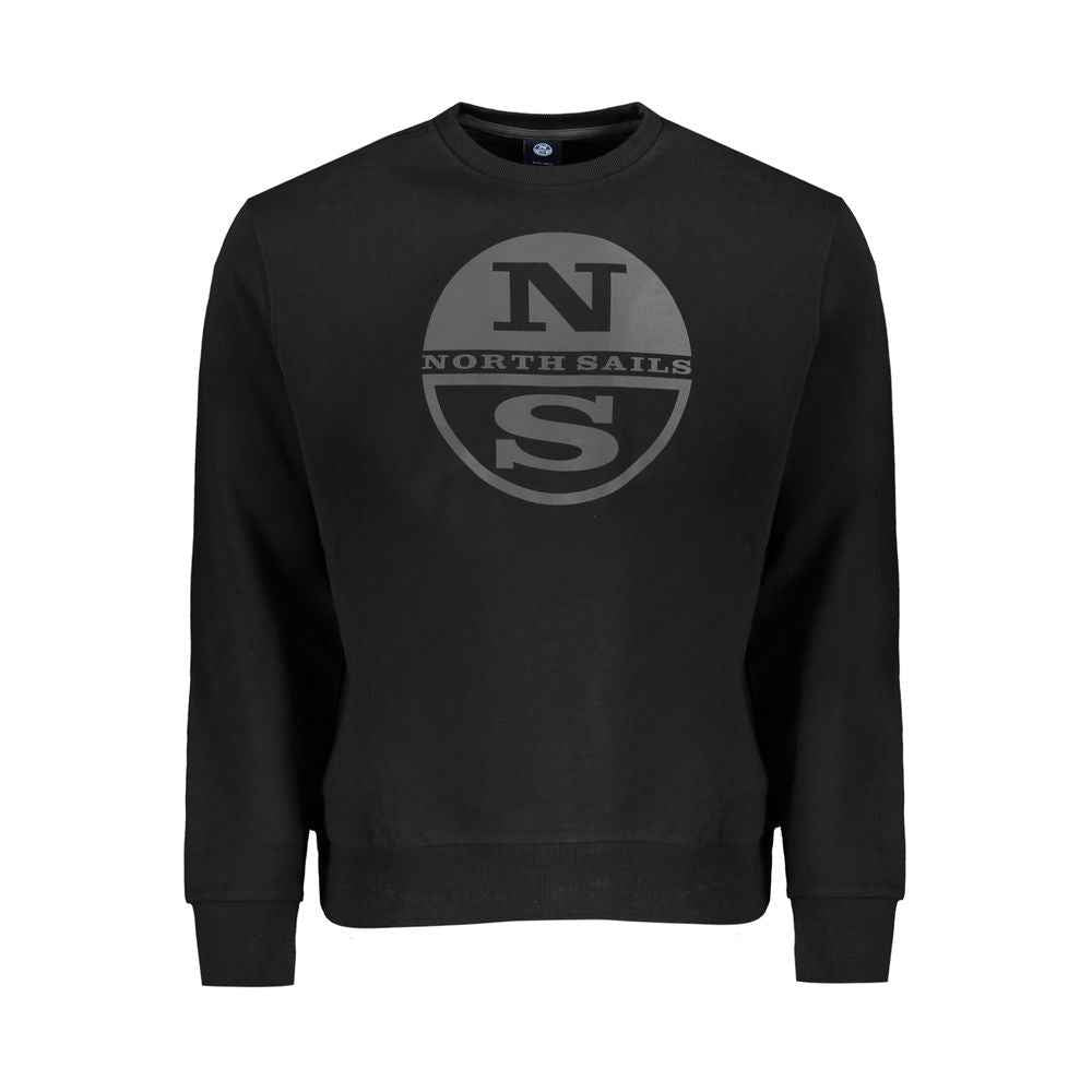 North Sails Black Cotton Men Sweater
