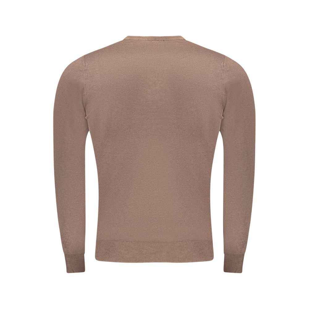 Cavalli Class Brown Viscose Men Sweater