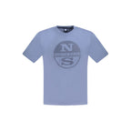 North Sails Blue Cotton Men T-Shirt