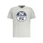 North Sails Brown Cotton Men T-Shirt
